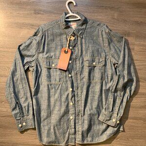 GAP Denim Shirt "1969" Style, NEW WITH TAGS, 100% cotton, blue, Men's Large
